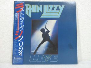 LPThin Lizzyシン・リジィ Life Live 20PP-57-8 レコード 帯付【M0414】(T)