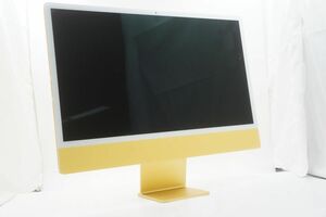 ★☆全額返金保証！最速発送！【iMac 24インチ 2021 M1 /8GB /1TB イエロー 起動474時間 美品 動作確認済】★☆（202403-18119-PCkaitori）