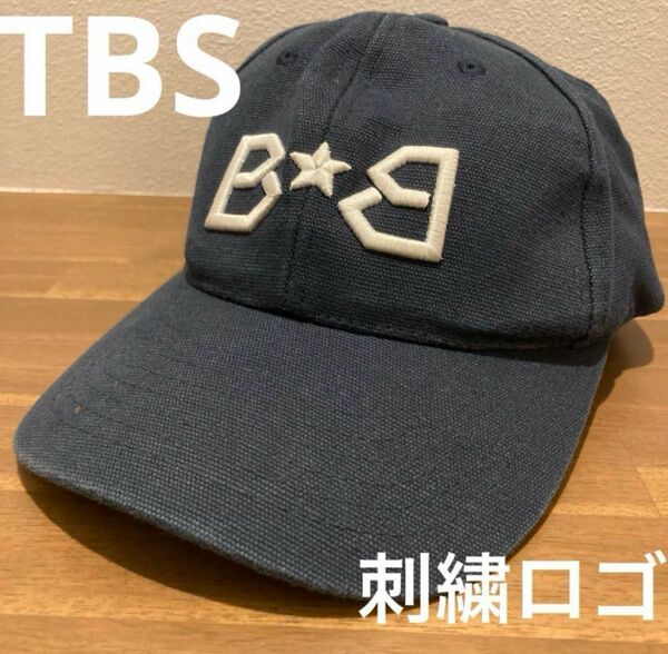  TBS 6パネルキャップ　刺繍ロゴ　ストリート　アメカジ　スナップバック　フリーサイズ　メンズ　レディース