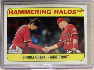 2018 TOPPS HERITAGE COMBO CARDS #CC-1 MIKE TROUT / SHOHEI OHTANI マイク・トラウト 大谷翔平 トップス インサートカード