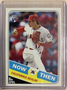 2018 TOPPS HERITAGE NOW & THEN #NT-11 SHOHEI OHTANI 大谷翔平 トップス インサートカード