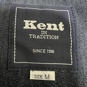 美品 ケントイントラディション カバーオール トラッカードジャケット M ネイビー 麻 リネンコットン ボタン 春夏 KENT IN TRADITION 1円〜の画像8