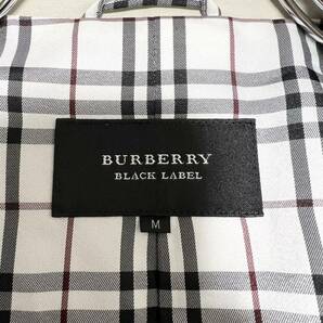 バーバリーブラックレーベル【憧れの逸品】テーラードジャケット M ベージュ ノバチェック シングル アンコン 春夏 BURBERRY BLACK LABELの画像8