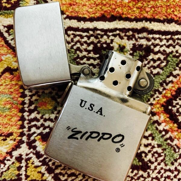 Vintage Zippo u.s.a lighter "zippo" ジッポ オイルライター ヴィンテージ USA デザインレア