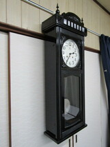 ◇アンティーク 大型 掛時計 アイチ時計電機 稼働品 高さ108ｃｍ◇_画像6