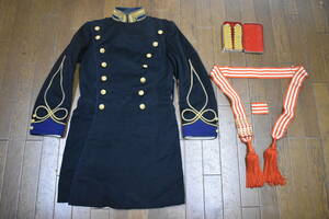うぶ品　大日本帝国　日本軍　軍隊の制服　軍服　大礼服　肩章、飾帯付　軍装品　軍隊物