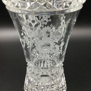 【3511】未使用 Meissen マイセン クリスタル ガラス フラワーベース 花瓶 花器の画像7
