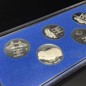 【1261】日本万国博覧会 万博 EXPO 70 記念メダル 5枚セット 古銭 外国銭 シルバー コイン メダルの画像5