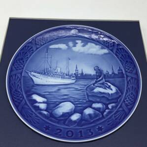 【2805】ROYAL COPENHAGEN ロイヤルコペンハーゲン イヤープレート 2013年 リトルマーメイド 100周年記念 人魚姫 洋食器 ウォールプレートの画像2