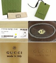 25万新品◆7=26cm◆GUCCI グッチ GGマーモントロゴ サイドジップヒールブーツ1円_画像8