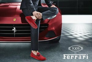 12万新品◆5H=24.5cm◆TOD'S for Ferrari◆トッズ×フェラーリコラボ ドライビングシューズGOMMINI 1円