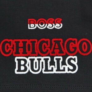 3万新品◆L◆ボス BOSS×NBAコラボ CHICAGO BULLS ロゴ入りスウェットハーフパンツ 黒『Slam_2_NBA』1円の画像8