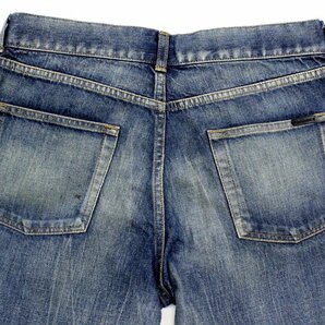 12万新品◆30◆SAINT LAURENT 日本製 SLIM FIT ヴィンテージ加工デニムジーンズ DIRTY WINTER BLUE ㈱ケリング【サンローラン】1円の画像6