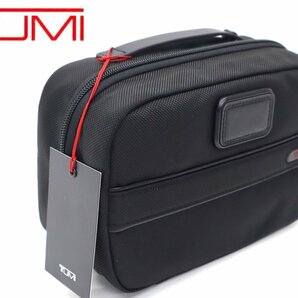 3.5万新品◆TUMI トゥミ◆黒 バリスティックナイロン ハンドルクラッチマルチポーチ 旅行など １円の画像1