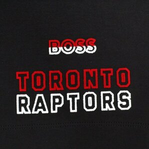 3万新品◆L◆ボス BOSS×NBAコラボ TORONTO RAPTORS ロゴ入りスウェットハーフパンツ 黒『Slam_2_NBA』1円の画像6