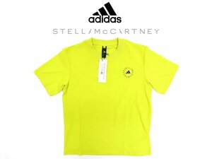 3万新品◆S◆アディダス×ステラ Adidas by STELLA MCCARTNEY ストレッチ素材コラボロゴTシャツ 黄 1円