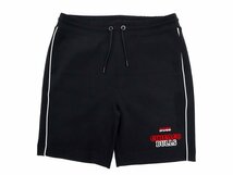 3万新品◆XXL◆ボス BOSS×NBAコラボ CHICAGO BULLS ロゴ入りスウェットハーフパンツ 黒『Slam_2_NBA』1円_画像4