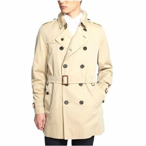 28万新品◆52=XL◆バーバリージャパン◆BURBERRY 肩章付き正統派コットントレンチコート『Britton』ベージュ 1円の画像2