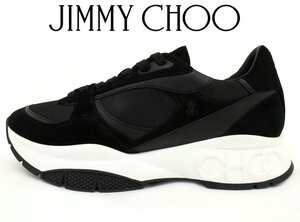 12 ten thousand new goods *41H=26.5cm*JIMMY CHOO Jimmy Choo * black tea n key sneakers LANDON1 jpy 