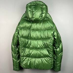 Wm448 SALEWA サレワ コールドファイター ダウンジャケット・パーカ ジップアップ ダウン90%入り 軽量 緑 メンズ Lの画像3