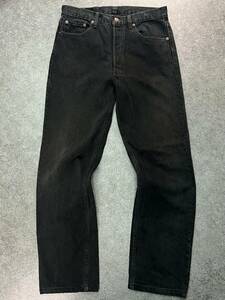 Wm284 USA製 90s 1993年 Levi's リーバイス 501 刻印552 デニムパンツ ジーンズ ブラックデニム ボタンフライ W33