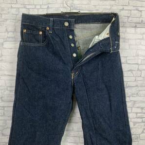 ★90s★ 503B-XX 復刻 Levi’s リーバイス 濃紺 W32 日本製 デニムパンツ ジーンズ ヴィンテージ ボタンフライ ビッグE 赤耳 隠しリベットの画像4