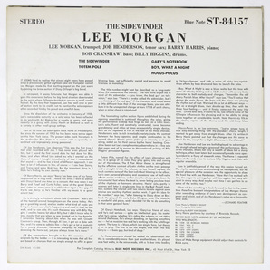 試聴可 Lee Morgan / The Sidewinder / Blue Note BST 84157 LPレコード 日本盤 帯付き リー・モーガン ブルーノート BST-84157 東芝の画像3