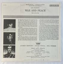 戦争と平和 (1956) ニーノ・ロータ 米盤LP　CSP ACL 930 MONO_画像2