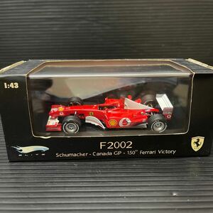 1/43 フェラーリ FERRARI F2002 F1 ミハエル シューマッハ ルーベンス バリチェロ S MATTEL