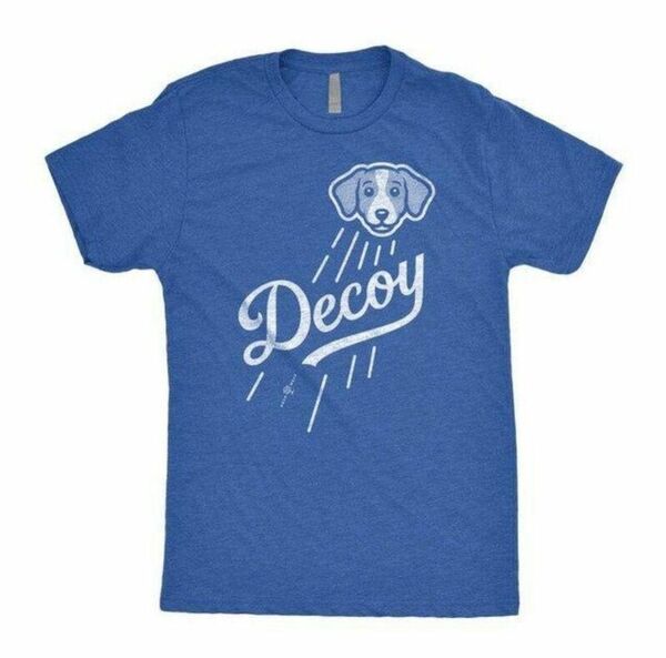 【Lサイズ】デコピン ドジャースカラー Tシャツ Decoy Tshirt