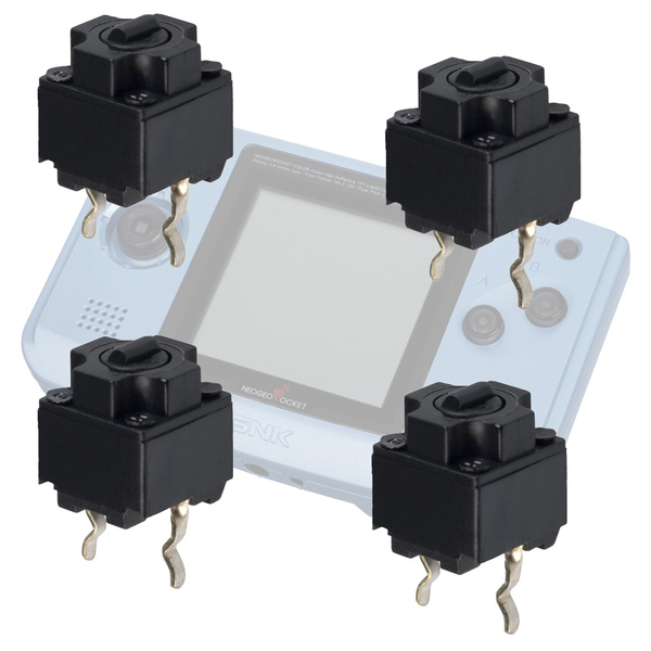 NEOGEO POCKET / POCKET COLOR Repair Pair Tactile Switches 新品 方向キー修理用スイッチ部品x4個