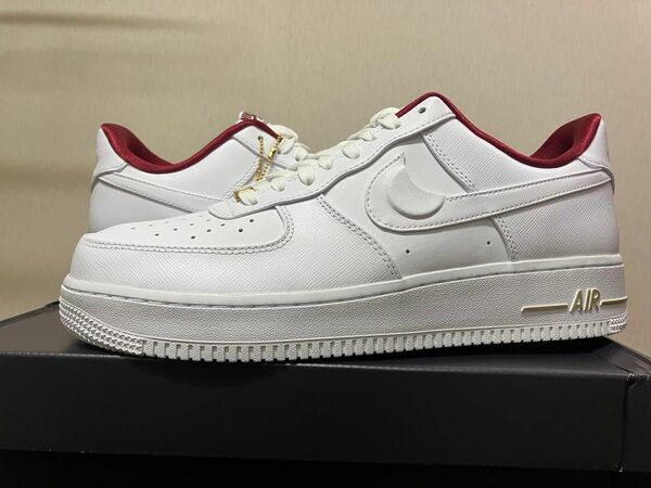 NIKE WMNS AIR FORCE 1 LO 07 SE ナイキ エアフォース ロー DV7584 100 白 赤 29cm 