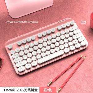 【新品】キーボードタイプライター　PC周辺機器Mac・Windows対応　ピンク