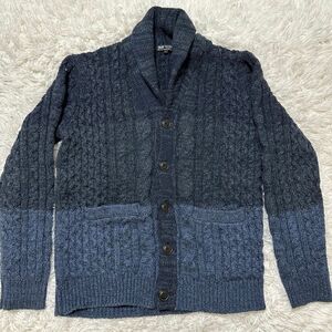 ショールカラー カーディガン ニットカーディガン BEAMS L 