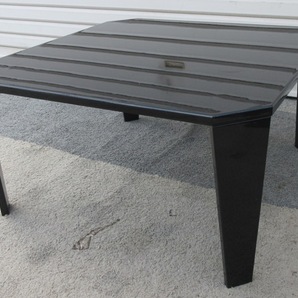 ☆激安☆ブラック化粧板 正方形 60×60 折りたたみテーブル ローテーブル ミニテーブル サイドテーブルの画像1