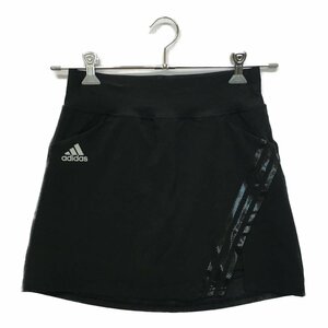 coco★アディダス★adidas★インナーパンツ一体型スカート★ウェストゴム★黒★ブラック★S★中古※レターパックプラス発送可★88765