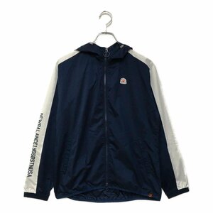 coco* New balance * long sleeve double Zip blouson * thin * navy blue × white * navy *1(M)* used * letter pack post service plus shipping possible *89473