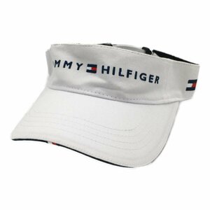 coco★トミー ヒルフィガー★TOMMY HILFIGER★サンバイザー★ロゴバイザー白★ホワイト★中古※レターパックプラス発送可★89610