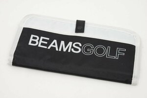 coco★ビームスゴルフ★BEAMSGOLF★グローブ＆マスクケース★黒×白/ブラック★USED※ネコパケ発送可★85376