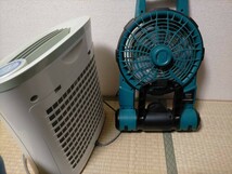 1円 ～ マキタ makita 充電式 ファン 18V 扇風機 シャープ プラズマクラスター 空気清浄機 セット ジャンク_画像3