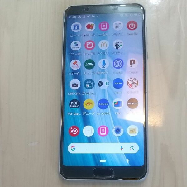 ◆AQUOS sense3 plus 901SH 128GB ホワイト 中古美品 ソフトバンク製 アンドロイドvr11