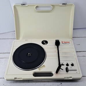 【音出し確認済】Vestax handy trax PORTABLE TURNTABLE Record ベスタクス ハンディ トラックス ポータブル ターンテーブル レコードの画像1