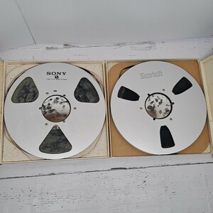 [ used .2 pcs set ]Open Reel Metal Tape R10 Audio open reel metal tape 10 number audio SONY R-11A Scotch 206 summarize 