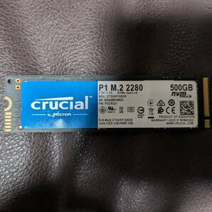 使用32時間★ Crucial CT500P1SSD8 P1シリーズ NVMe/PCIe Gen3x4 M.2 SSD500GBの画像1