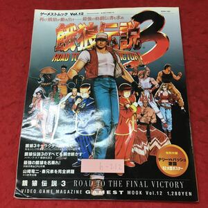 h-212※3 餓狼伝説3 ゲーメストムック Vol.12 平成7年8月10日 発行 新声社 雑誌 ゲーム 資料 攻略 キャラクター