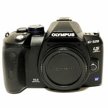 【美品】 オリンパス OLYMPUS E-520 ボディ デジタル一眼レフ 手振れ補正 バッテリ２個 充電器あり 液晶保護フィルム貼付済_画像2