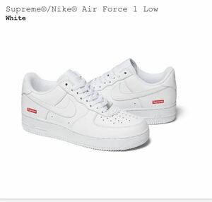 定価スタート☆27.0cm☆supreme Nike Air Force 1シュプリーム エアフォース ホワイト US9 白 ナイキ 