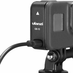 黒・GoPro8 バッテリーフタ ULANZI バッテリーカバー GoPro Hero 8用 Type-c充電口 電池蓋代替品 軽の画像9