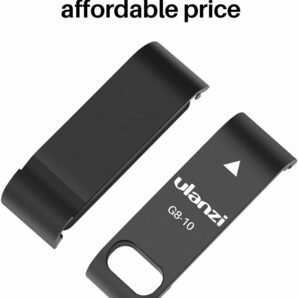 黒・GoPro8 バッテリーフタ ULANZI バッテリーカバー GoPro Hero 8用 Type-c充電口 電池蓋代替品 軽の画像4