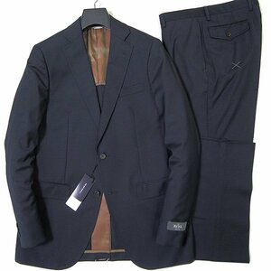 新品 スーツカンパニー 春夏 REDA Super110′s ウール チェック スーツ A3 (XS) 紺 【J57894】 160-6D メンズ イタリア生地 サマー